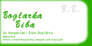 boglarka biba business card
